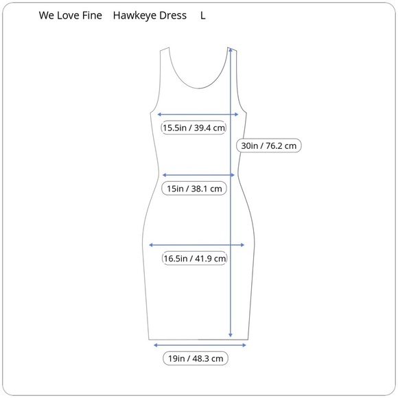 Marvel Hawkeye Bodycon Mesh Back Dress Cosplay Large Fandom - Picture 8 of 9